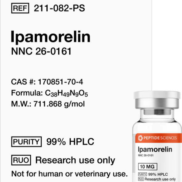 Premium Ipamorelin 10mg selective growth hormone secretagogue research vial featuring the official USA PEPTIDE SCIENCES label.