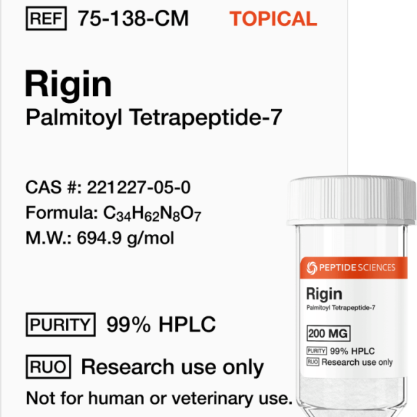 High-purity 200mg topical peptide compound in a vacuum-sealed laboratory glass vial.