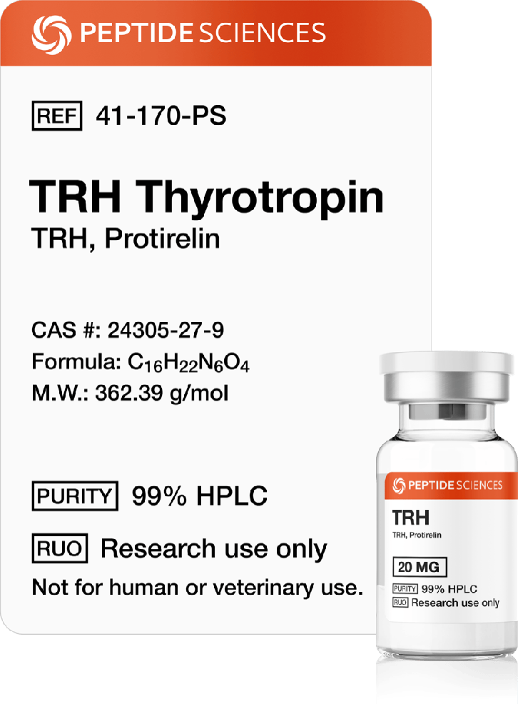 TRH Thyrotropin (Protirelin) 20mg Lyophilized TRH Thyrotropin Protirelin peptide for endocrine research studies